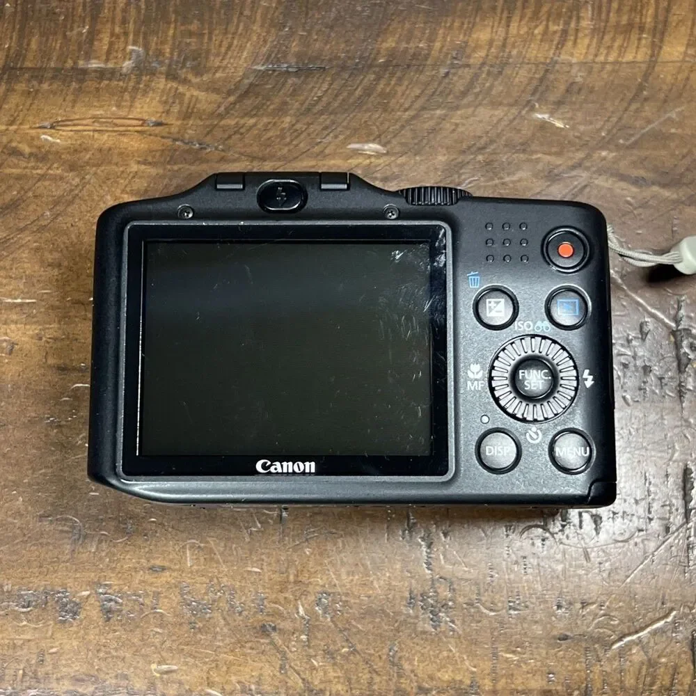 Canon PowerShot SX160 IS 16.0MP Digital Camera Black W/ Case Tested Works GUC